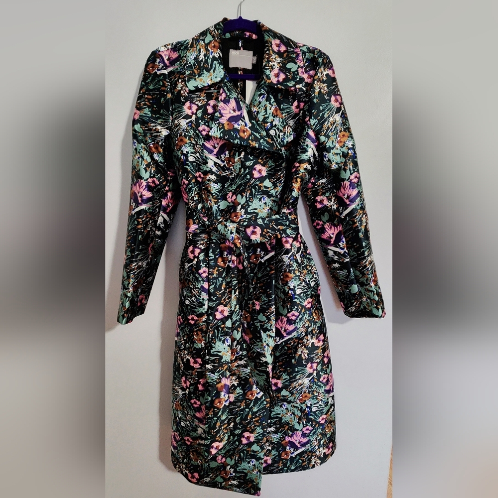 ASOS Floral Print Coat Sz8